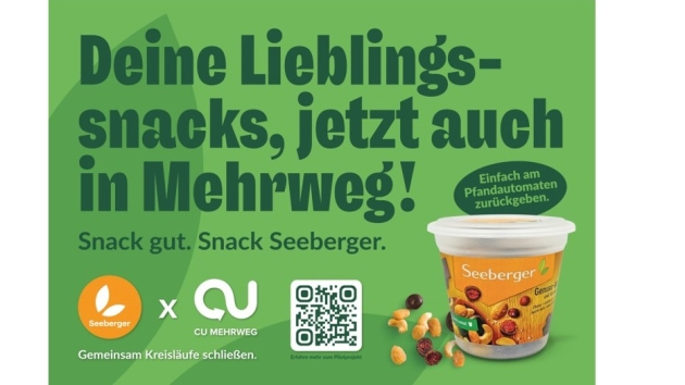 Seeberger und CU Mehrweg starten Pilotprojekt - Quelle: Seeberger